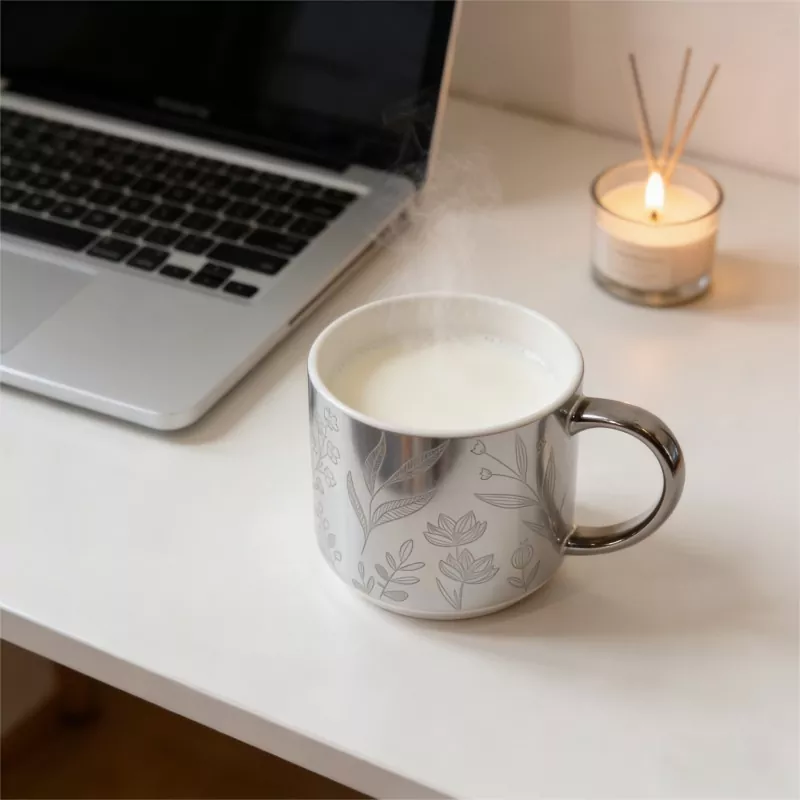 Керамічна чашка з гальванічним покриттям