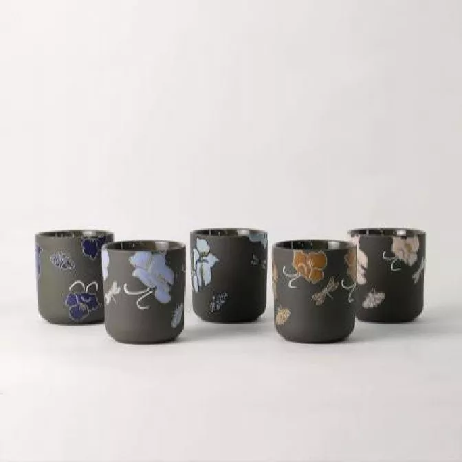 Художній підсвічник із ручним розписом із квітковим шепітом