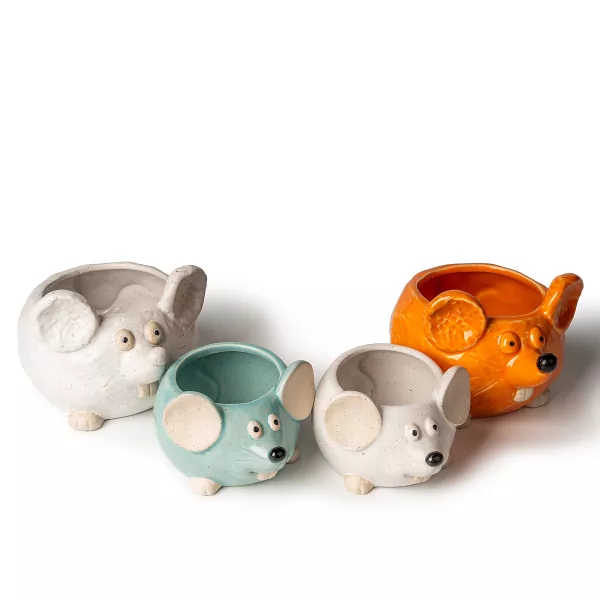 Керамічні підсвічники у формі миші