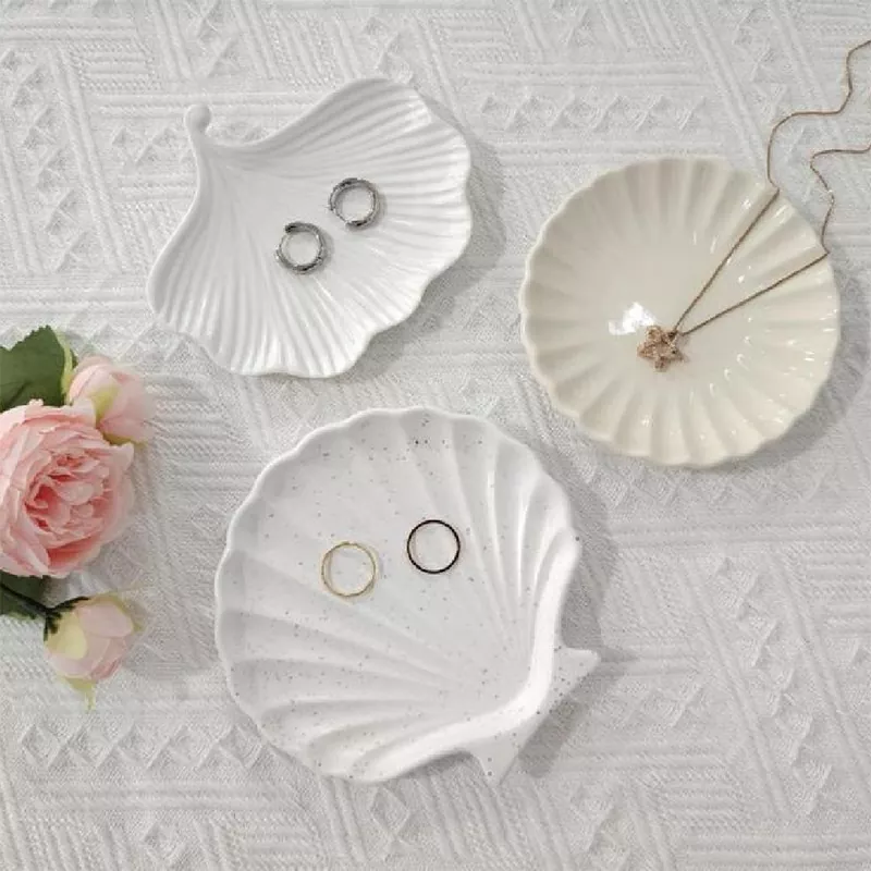 Керамічні ювелірні підноси з оболонки та морських зорів