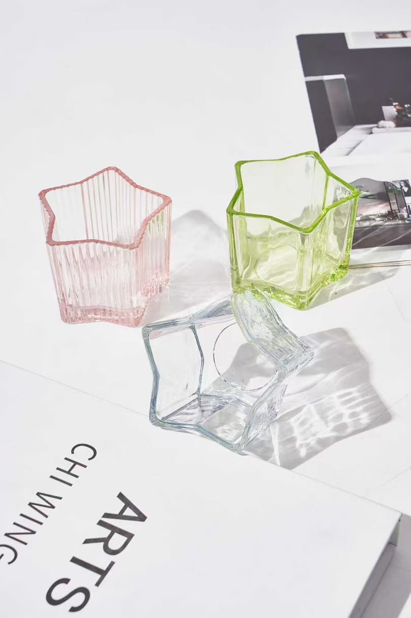 Скляна свічка у формі зірки