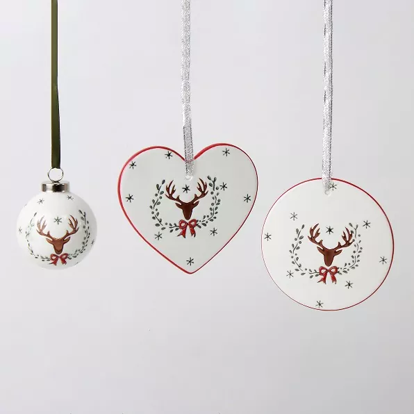 Унікальний керамічний ялинковий декор ручної роботи